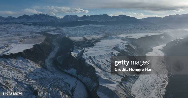 kuitun grand canyon in xinjiang, china - tien shan mountains stock pictures, royalty-free photos & images