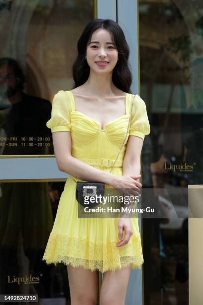 South Korean actress Lim Ji-Yeon aka Im Ji-Yeon is seen at the 'Liquides Perfume Bar' pop-up store opening on May 24, 2023 in Seoul, South Korea.