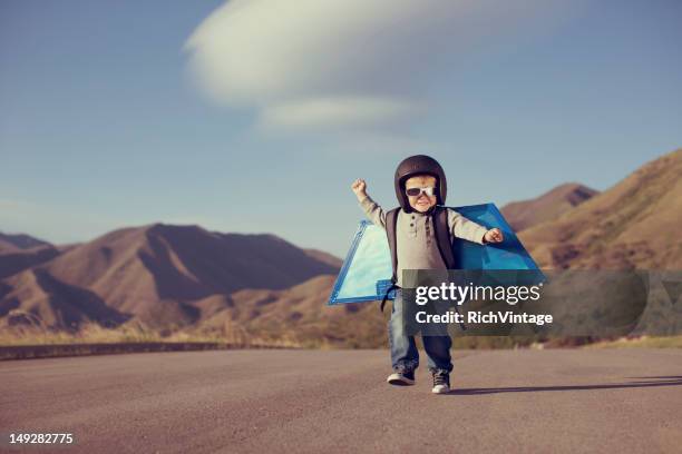 rocket boy - young inventor stock pictures, royalty-free photos & images
