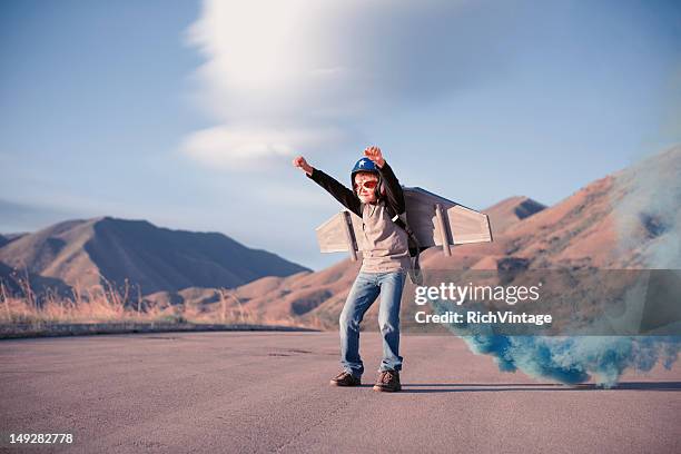 blast off - jetpack stockfoto's en -beelden