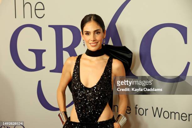 Sandra Echeverría attends the Alliance For Women In Media Foundation's 48th Annual Gracie Awards Gala at Beverly Wilshire, A Four Seasons Hotel on...