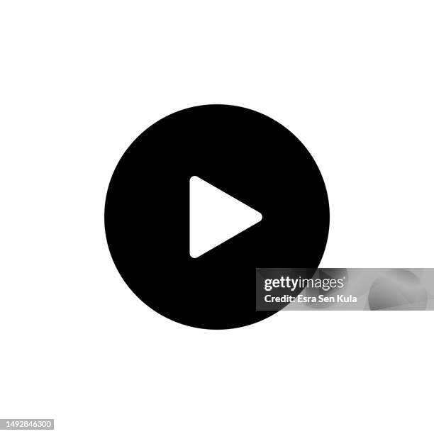 stockillustraties, clipart, cartoons en iconen met video player solid icon. design is suitable for web page, mobile app, ui, ux and gui design. - spelen