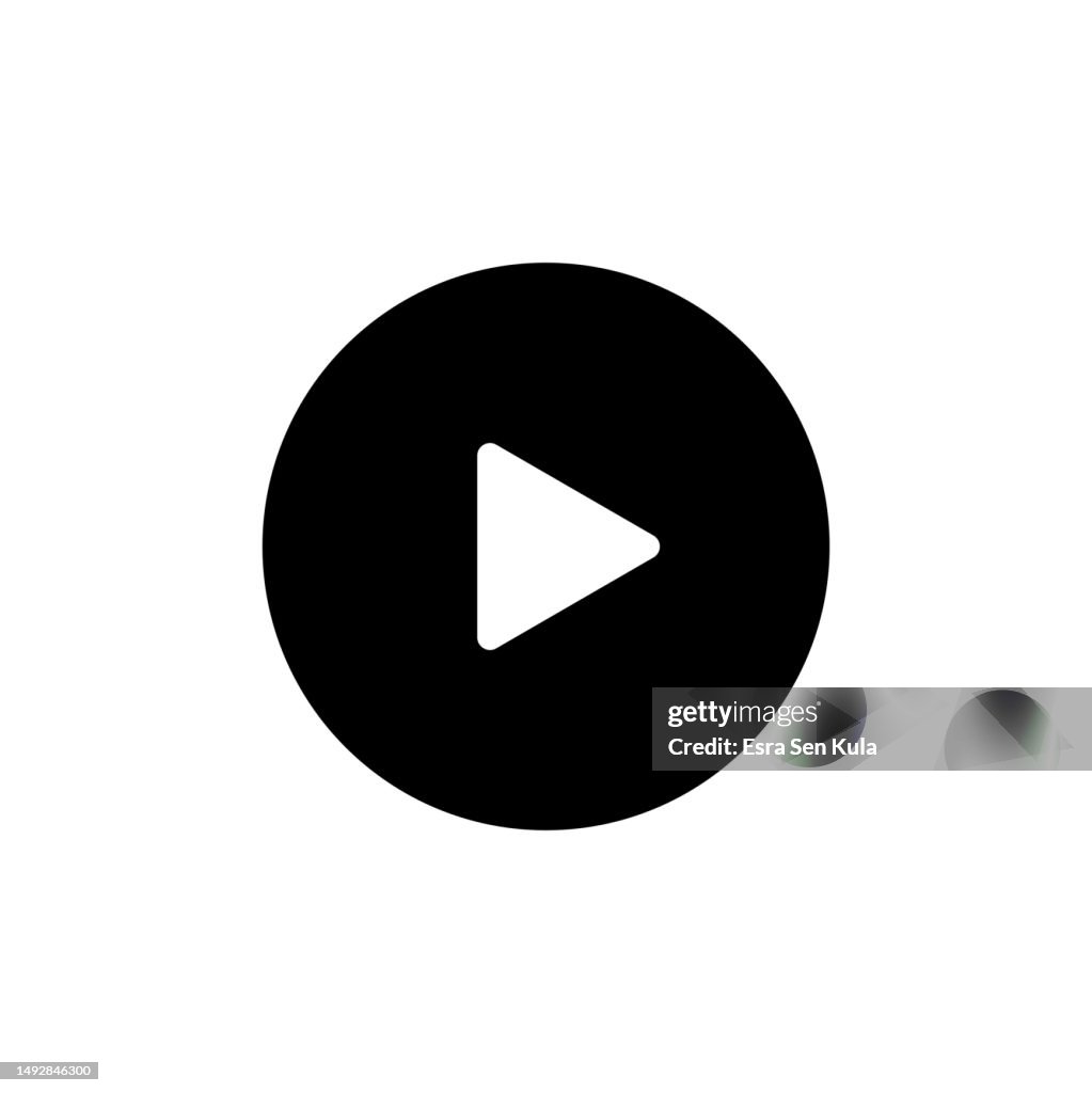 Video Player Solid Icon. Design is Suitable for Web Page, Mobile App, UI, UX and GUI design.