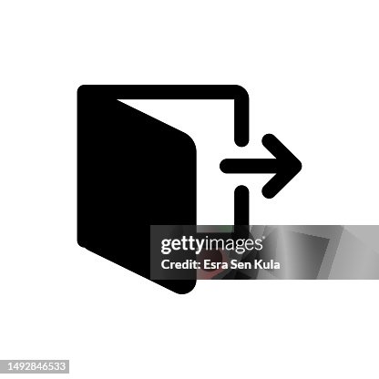 Log Out Solid Icon. Design is Suitable for Web Page, Mobile App, UI, UX and GUI design. Log Out Solid Icon. Design is Suitable for Web Page, Mobile App, UI, UX and GUI design.