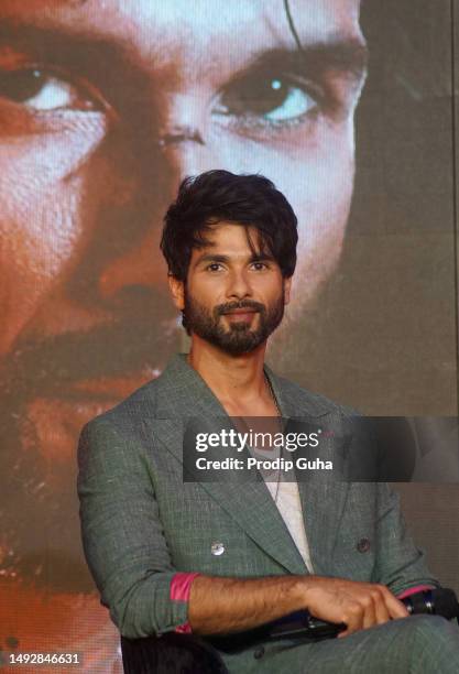 Shahid Kapoor attends the trailer of Jio Cinema's film 'BLOODY DADDY' on May 24, 2023 in Mumbai, India