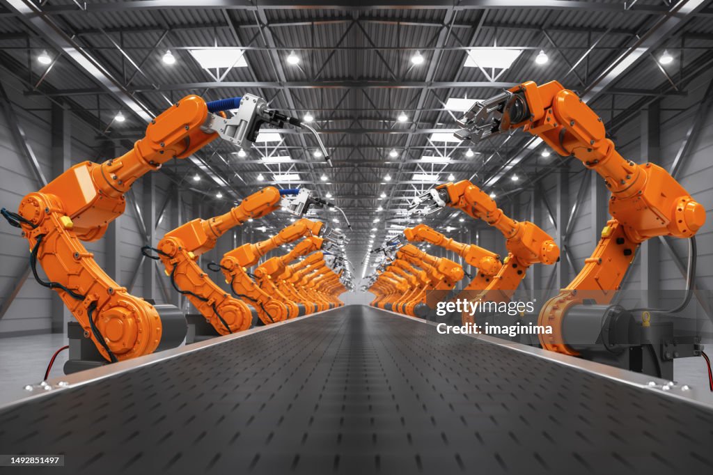 Roboterschweißen und Roboterarme im intelligenten Distributionslager