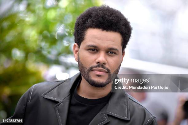 Canadian singer-songwriter, record producer and actor The Weeknd, aka Abel Makkonen Tesfaye at Cannes Film Festival 2023. The Idol Photocall. Cannes...