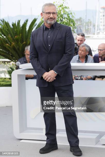 Steve Carell attends the "Asteroid City" photocall at the 76th annual Cannes film festival at Palais des Festivals on May 24, 2023 in Cannes, France.