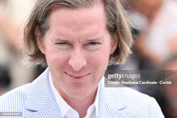 Wes Anderson attends the "Asteroid City" photocall at the 76th annual Cannes film festival at Palais des Festivals on May 24, 2023 in Cannes, France.