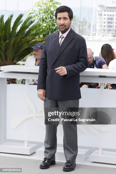 Jason Schwartzman attends the "Asteroid City" photocall at the 76th annual Cannes film festival at Palais des Festivals on May 24, 2023 in Cannes,...