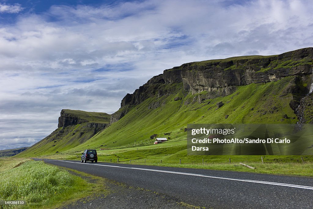 Road through countryside, Iceland