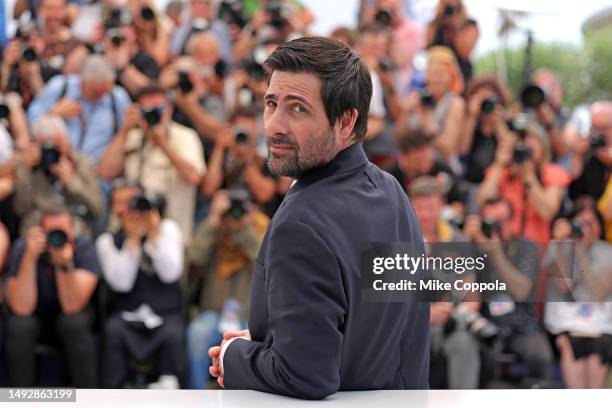 Jason Schwartzman attends the "Asteroid City" photocall at the 76th annual Cannes film festival at Palais des Festivals on May 24, 2023 in Cannes,...