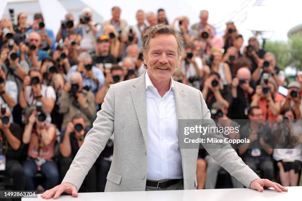 Bryan Cranston attends the "Asteroid City" photocall at the 76th annual Cannes film festival at Palais des Festivals on May 24, 2023 in Cannes,...