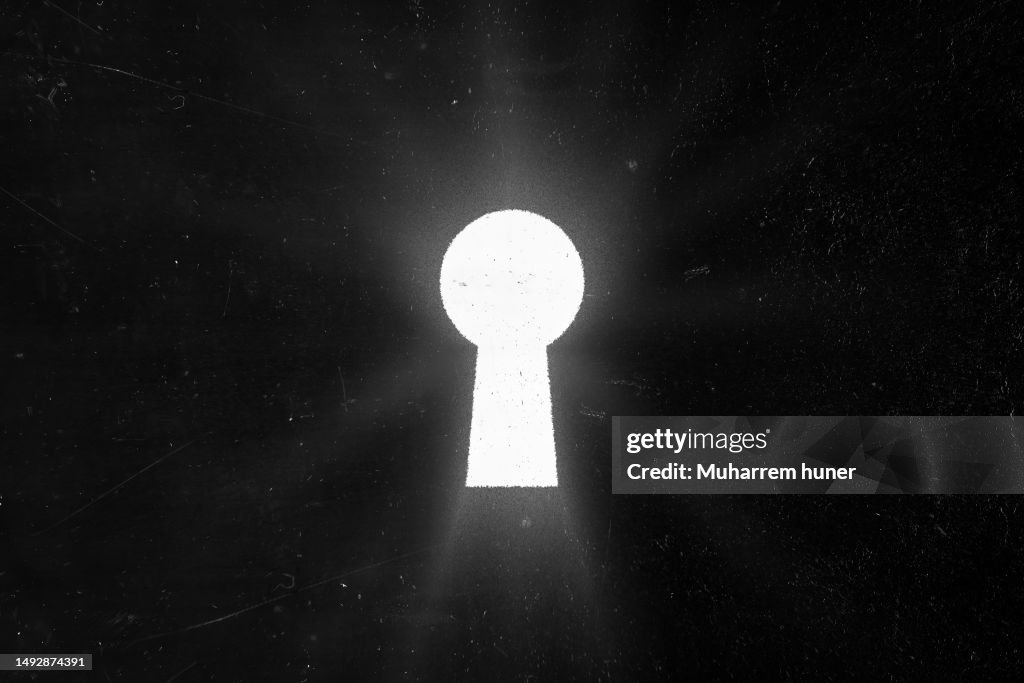 Keyhole Sign Rupture Keyhole White Light Breaks Through The Keyhole Symbol Of Idea Or Hope ...