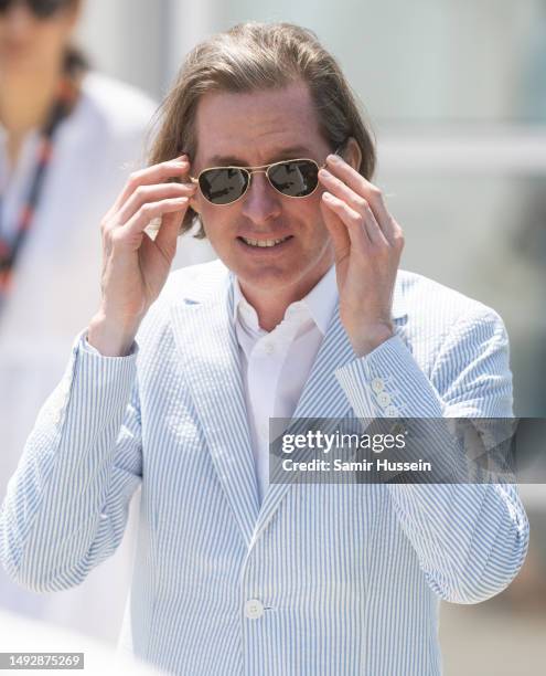 Wes Anderson attends the "Asteroid City" photocall at the 76th annual Cannes film festival at Palais des Festivals on May 24, 2023 in Cannes, France.