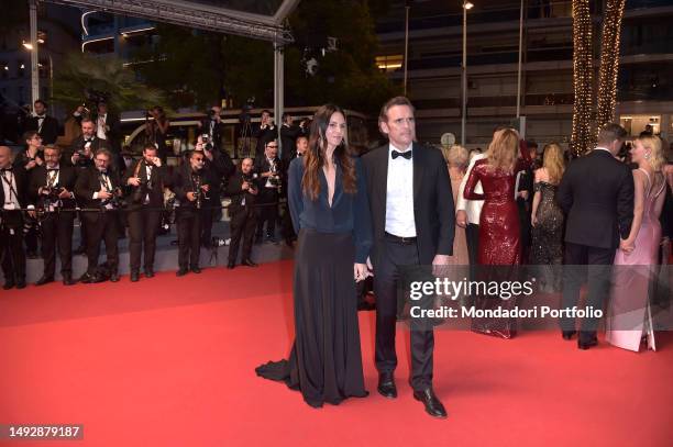 American actor Matt Dillon and Italian actress and choreographer Roberta Mastromichele at Cannes Film Festival 2023. Red carpet Asteroid City. Cannes...