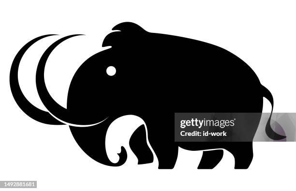 woolly mammoth symbol - cartoon characters with big noses 幅插畫檔、美工圖案、卡通及圖標