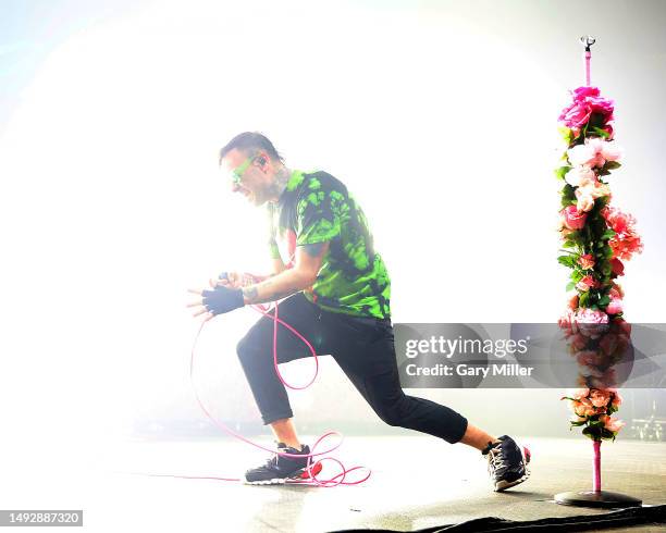 Bert McCracken of The Used performs in concert during the opening show of The Used & Pierce the Veil's "Creative Control Tour" at HEB Center on May...