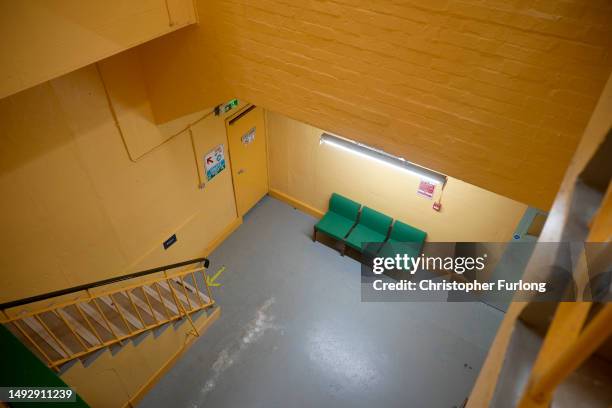 General view inside the former RAF Hack Green secret nuclear bunker on May 24, 2023 in Nantwich, England. Hack Green played a central role in the...