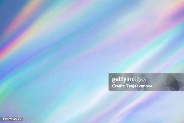 meta and web backgrounds and textures. abstract neon holographic background, defocus, multicolor light show the alternate reality of the metaverse. - carta stagnola foto e immagini stock