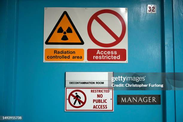 The radiation decontamination room inside the former RAF Hack Green secret nuclear bunker on May 24, 2023 in Nantwich, England. Hack Green played a...