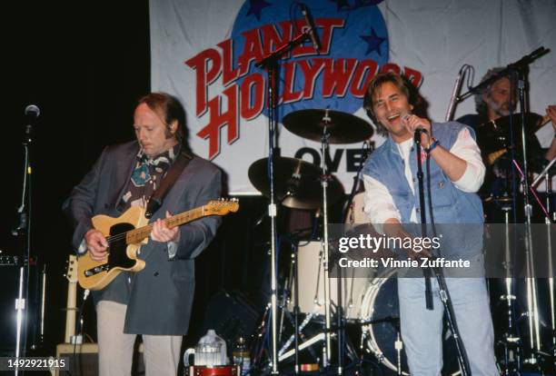 Stephen Stills and Don Johnson perform at Planet Hollywood, United States, 1994.