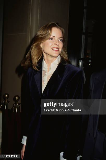 Marcia Cross attends Aaron Spelling's Christmas Party, United States, December 1994.