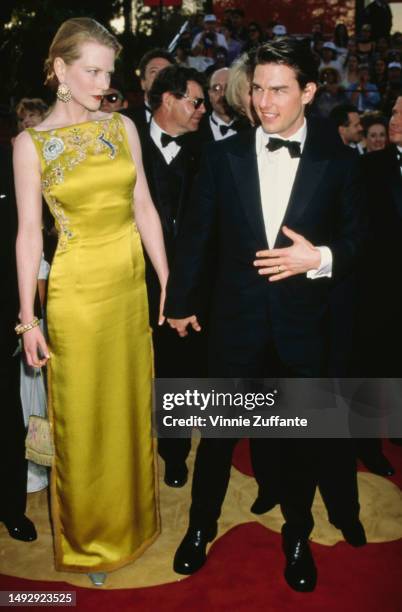 Nicole Kidman and Tom Cruise during the 69th Annual Academy Awards - Arrivals at Shrine Auditorium in Los Angeles, California, United States, 24th...