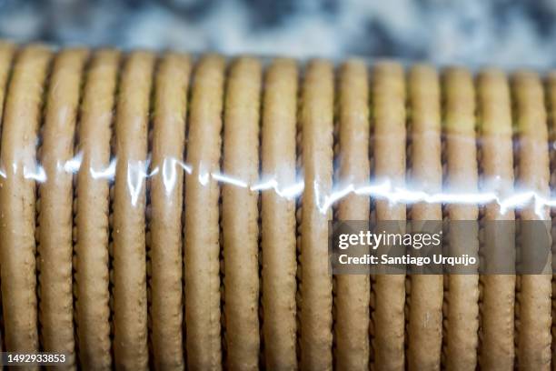 close-up of cookies on a plastic wrapping - packaging stock pictures, royalty-free photos & images