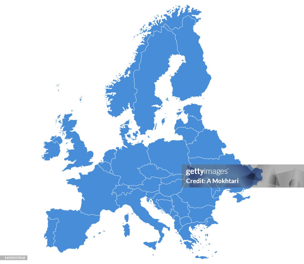 European union map.