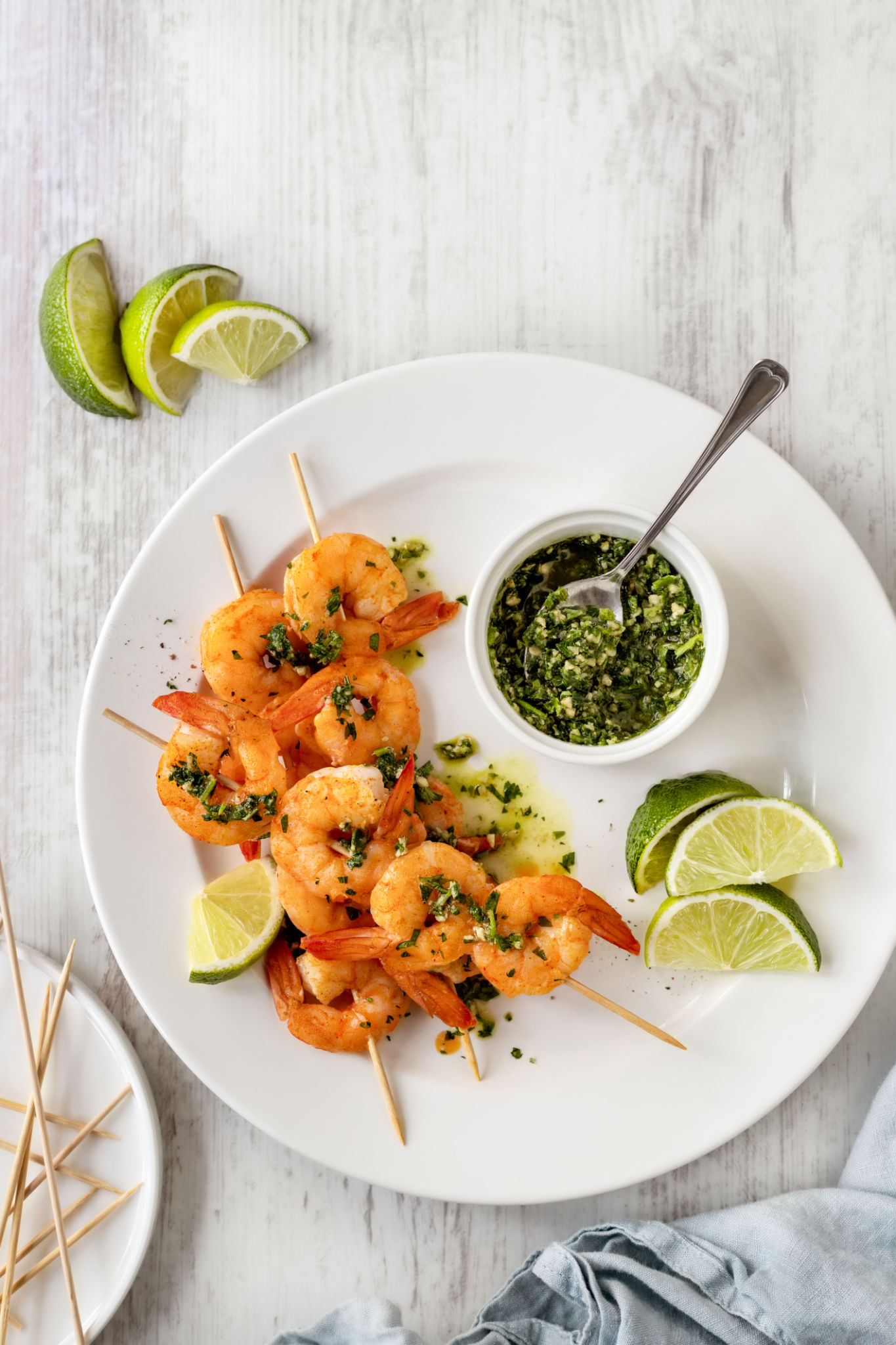 grilled prawn dish