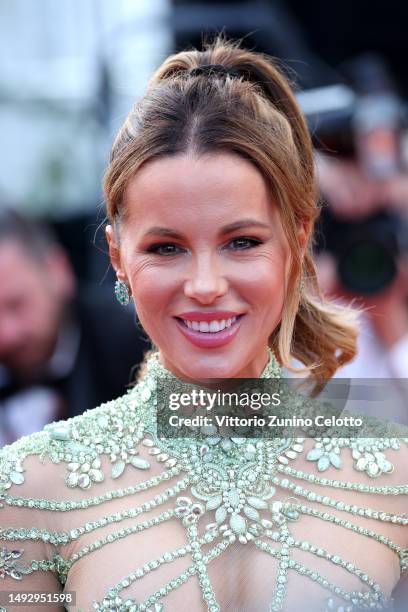 Kate Beckinsale attends the "La Passion De Dodin Bouffant" red carpet during the 76th annual Cannes film festival at Palais des Festivals on May 24,...