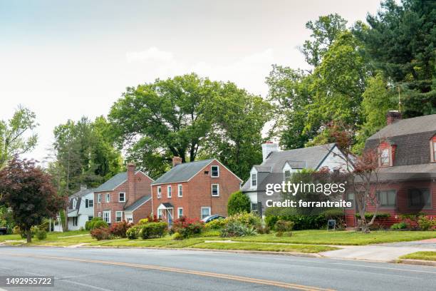 maisons unifamiliales - maryland photos et images de collection