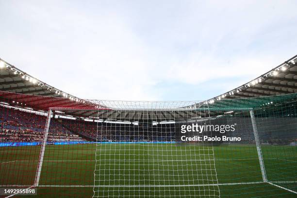 General view inside the stadium prior to the Coppa Italia Final match between ACF Fiorentina and FC Internazionale at Stadio Olimpico on May 24, 2023...