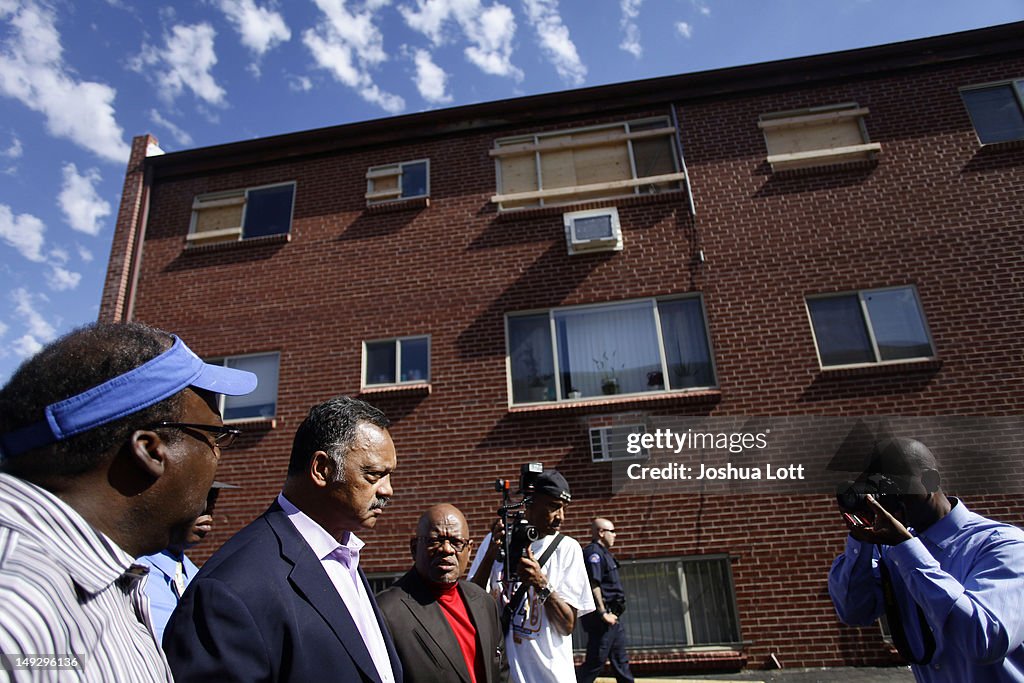 Jesse Jackson Discusses Gun Control During Visit To Aurora, CO