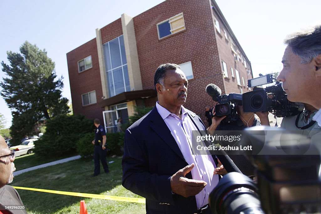 Jesse Jackson Discusses Gun Control During Visit To Aurora, CO
