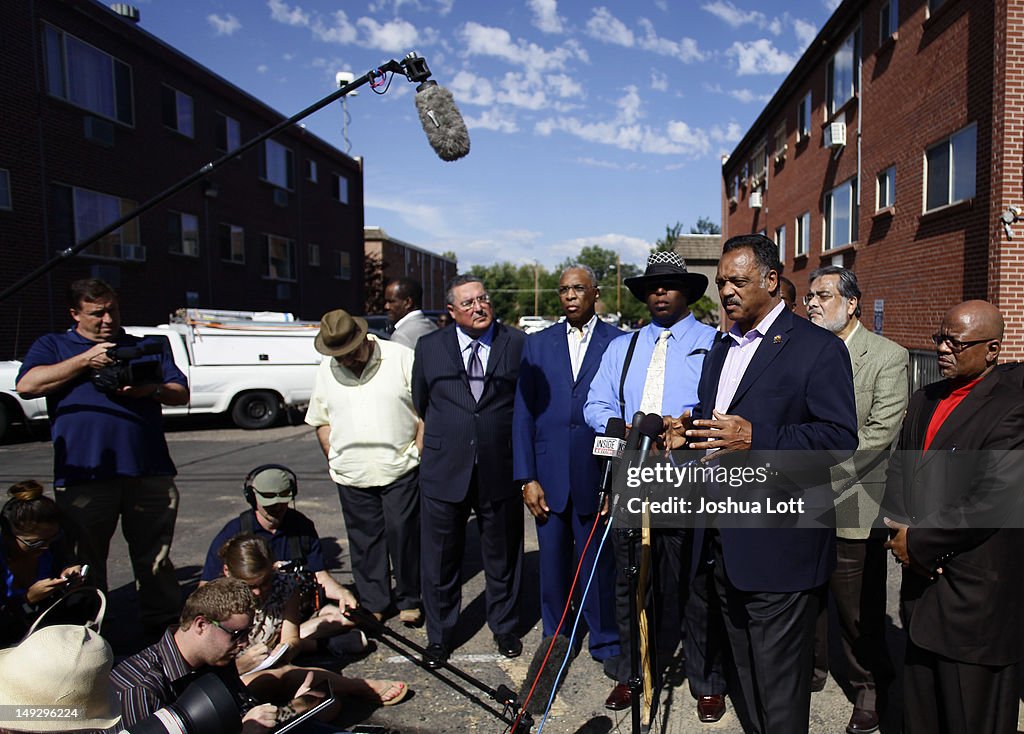 Jesse Jackson Discusses Gun Control During Visit To Aurora, CO