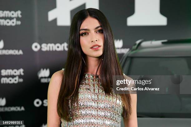 Model Lucia Rivera attends the Smart new collection presentation at the Carola Morena Club on May 24, 2023 in Madrid, Spain.