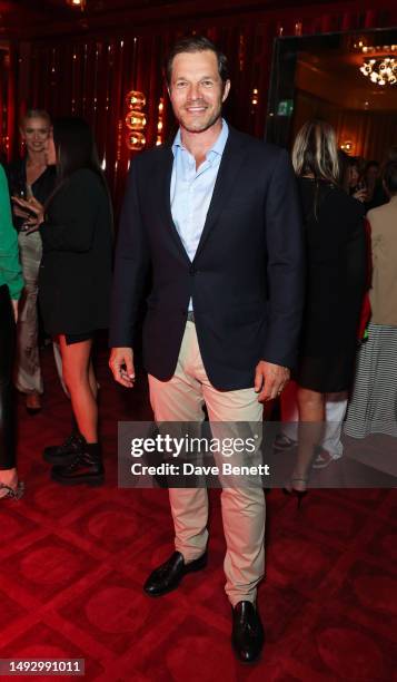 Paul Sculfor attends Lisa Snowdon's VIP launch for her debut book "Just Getting Started" at Upstairs at Langan's on May 24, 2023 in London, England.
