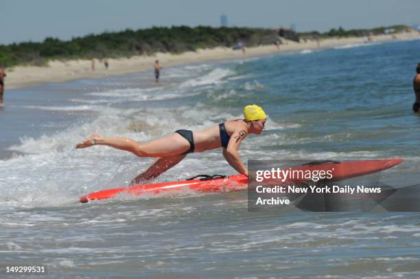 Hundreds of women from across the Northeast flocked to Sandy Hook Unit in Highlands, N.J., Wednesday to dive into the physically demanding National...