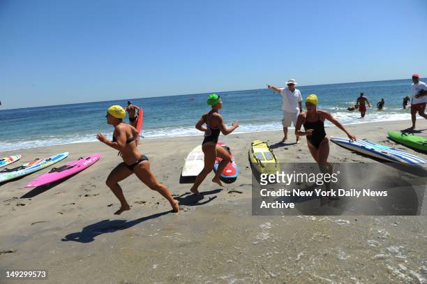 Hundreds of women from across the Northeast flocked to Sandy Hook Unit in Highlands, N.J., Wednesday to dive into the physically demanding National...