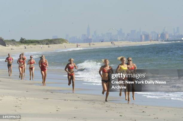 Hundreds of women from across the Northeast flocked to Sandy Hook Unit in Highlands, N.J., Wednesday to dive into the physically demanding National...