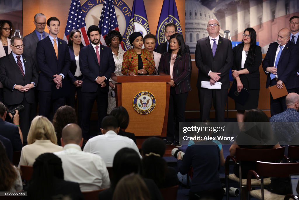 Rep Conference U.S. Rep. Ilhan Omar speaks during a news conference at the U.S ...
