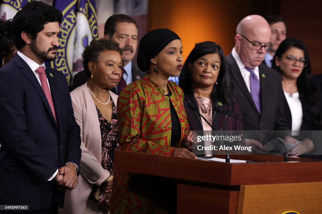 Rep Conference U.S. Rep. Ilhan Omar speaks during a news conference at the U.S ...