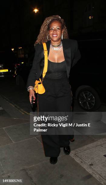 Kelis is seen attending the Mulberry party at The Audley on May 24, 2023 in London, England.