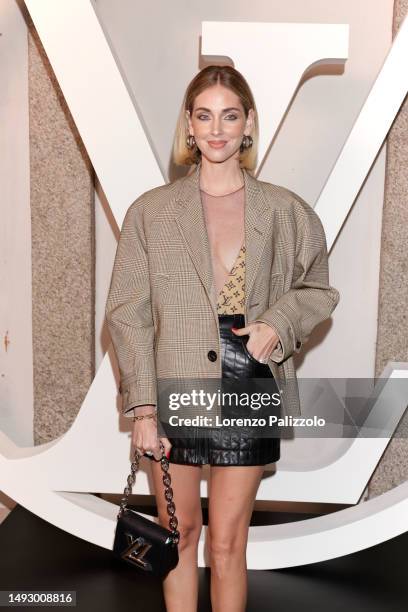 Chiara Ferragni attends the photocall ahead of the Louis Vuitton Cruise Show 2024 at Isola Bella on May 24, 2023 in Stresa, Italy.