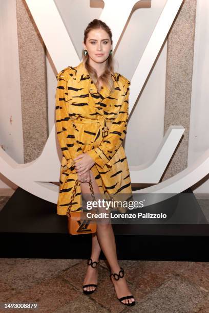 Valentina Ferragni attends the photocall ahead of the Louis Vuitton Cruise Show 2024 at Isola Bella on May 24, 2023 in Stresa, Italy.