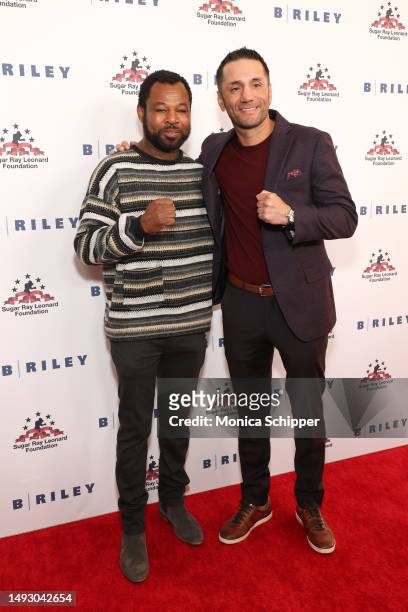 Sugar Shane Mosley and Sergio Mora attend the 12th Annual Sugar Ray Leonard Foundation "Big Fighters, Big Cause" Charity Boxing Night at The Beverly...