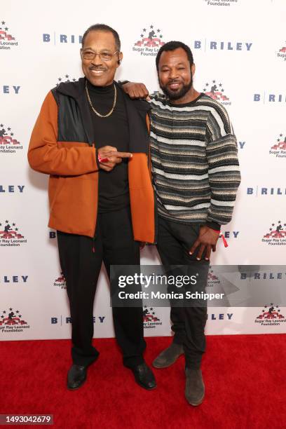 Jack Mosley and Sugar Shane Mosley attend the 12th Annual Sugar Ray Leonard Foundation "Big Fighters, Big Cause" Charity Boxing Night at The Beverly...