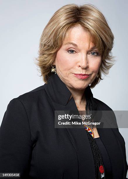 President and CEO of The Paley Center for Media in New York City, Pat Mitchell is photographed for Fast Company Magazine on July 1, 2012 in New York...